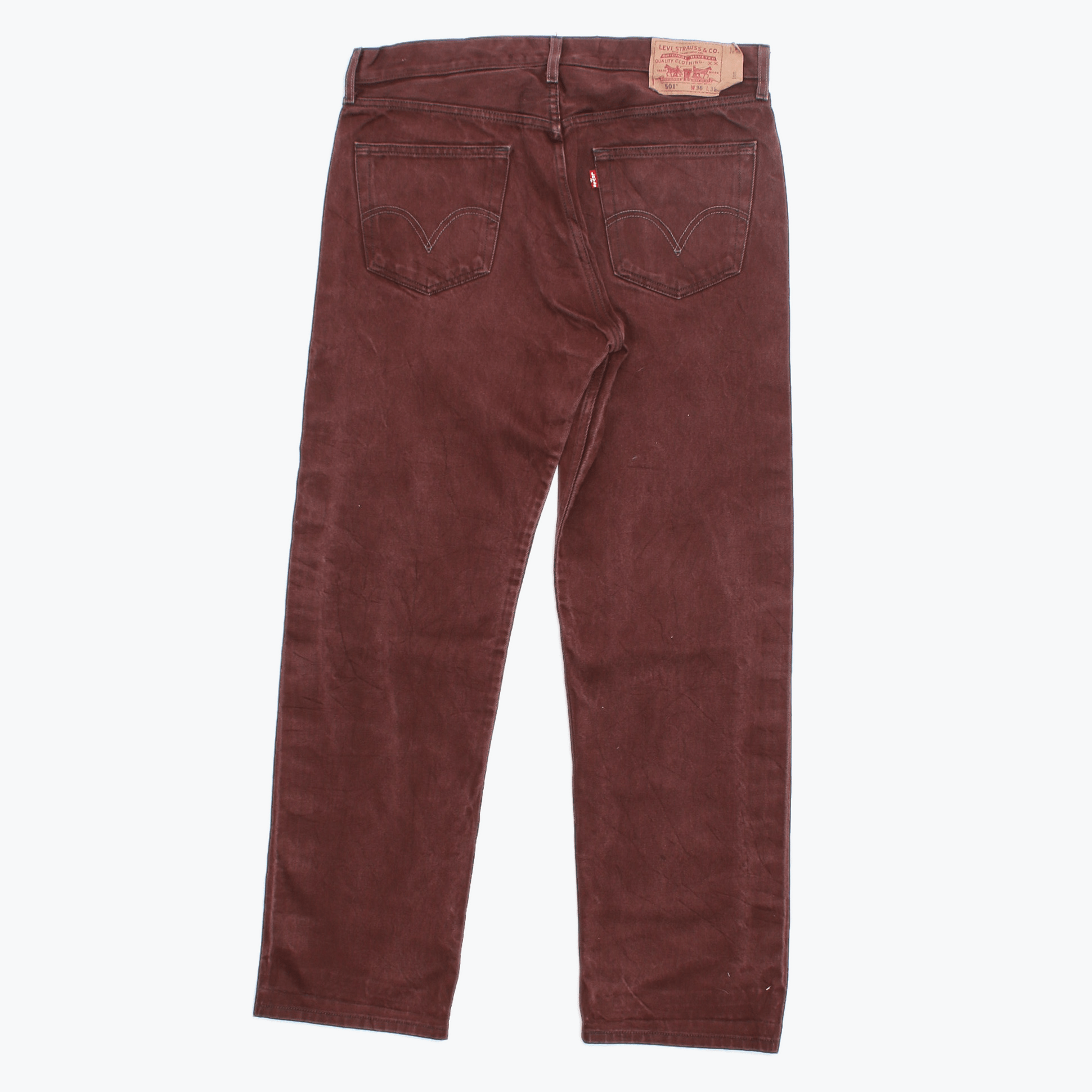 Vintage Levi's 501 Jeans - Maroon - 36