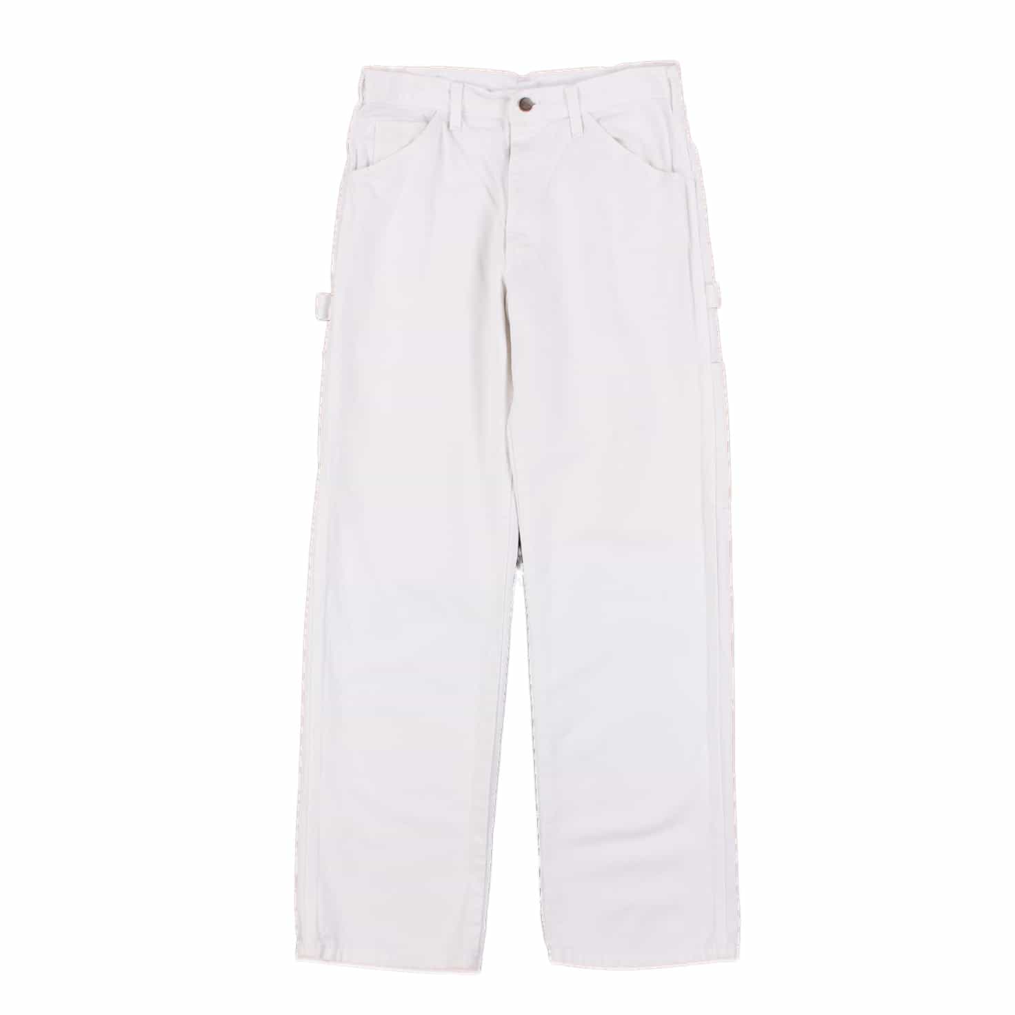 white carpenter jeans