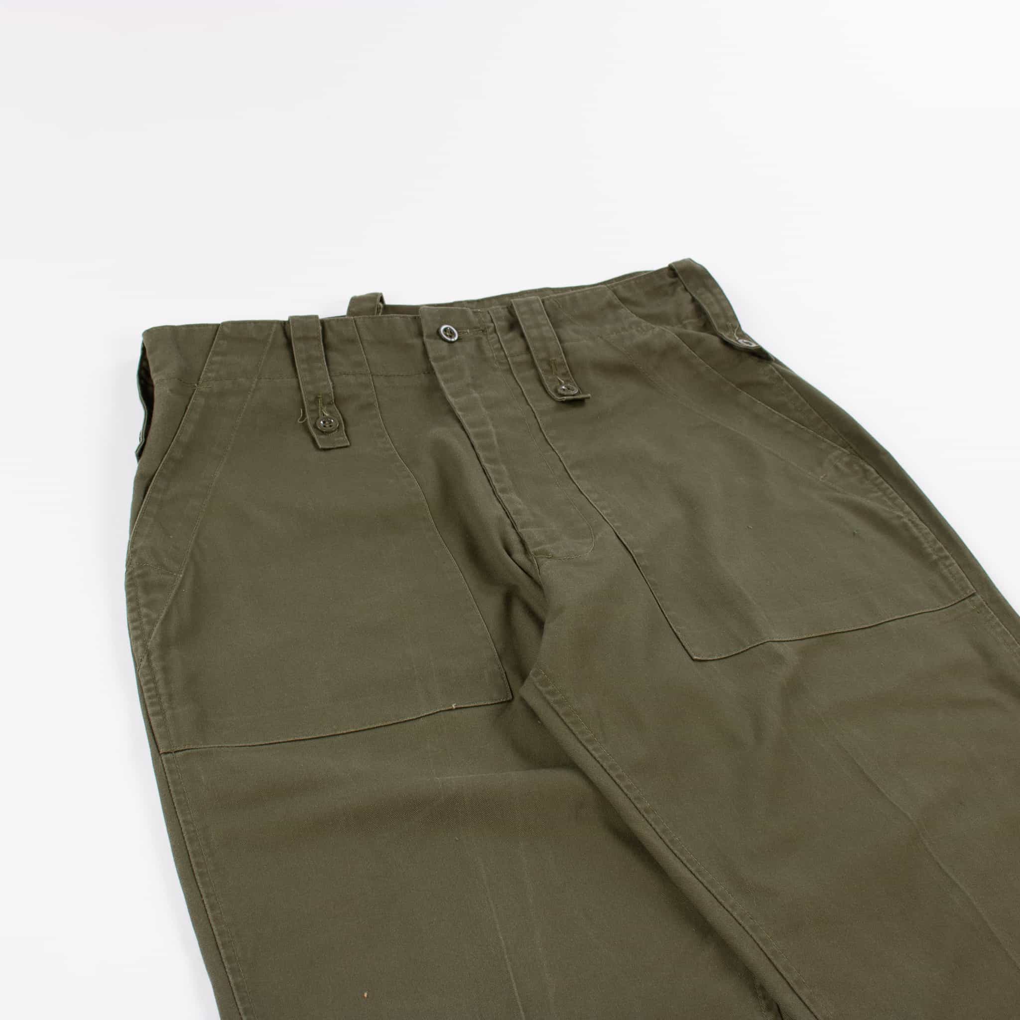 Vintage British Army Olive Green Fatigue Trousers 1960s-70s | American ...