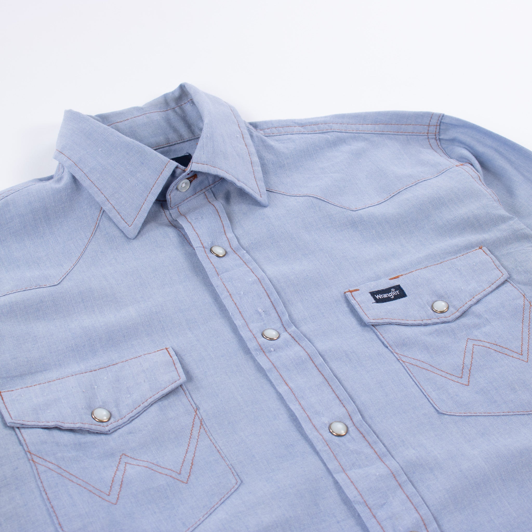 Vintage Wrangler Chambray Western Work Shirt | American Madness