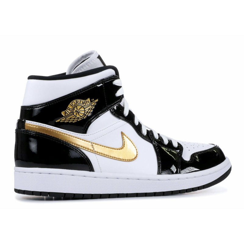 jordan 1 mid black and gold