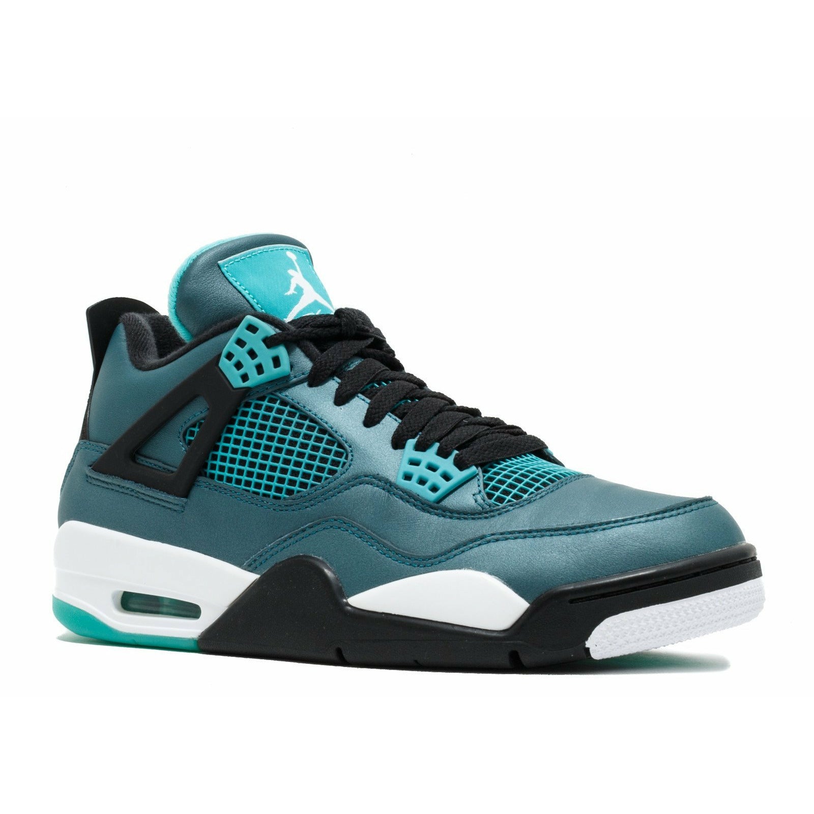 grey and turquoise jordan 4s