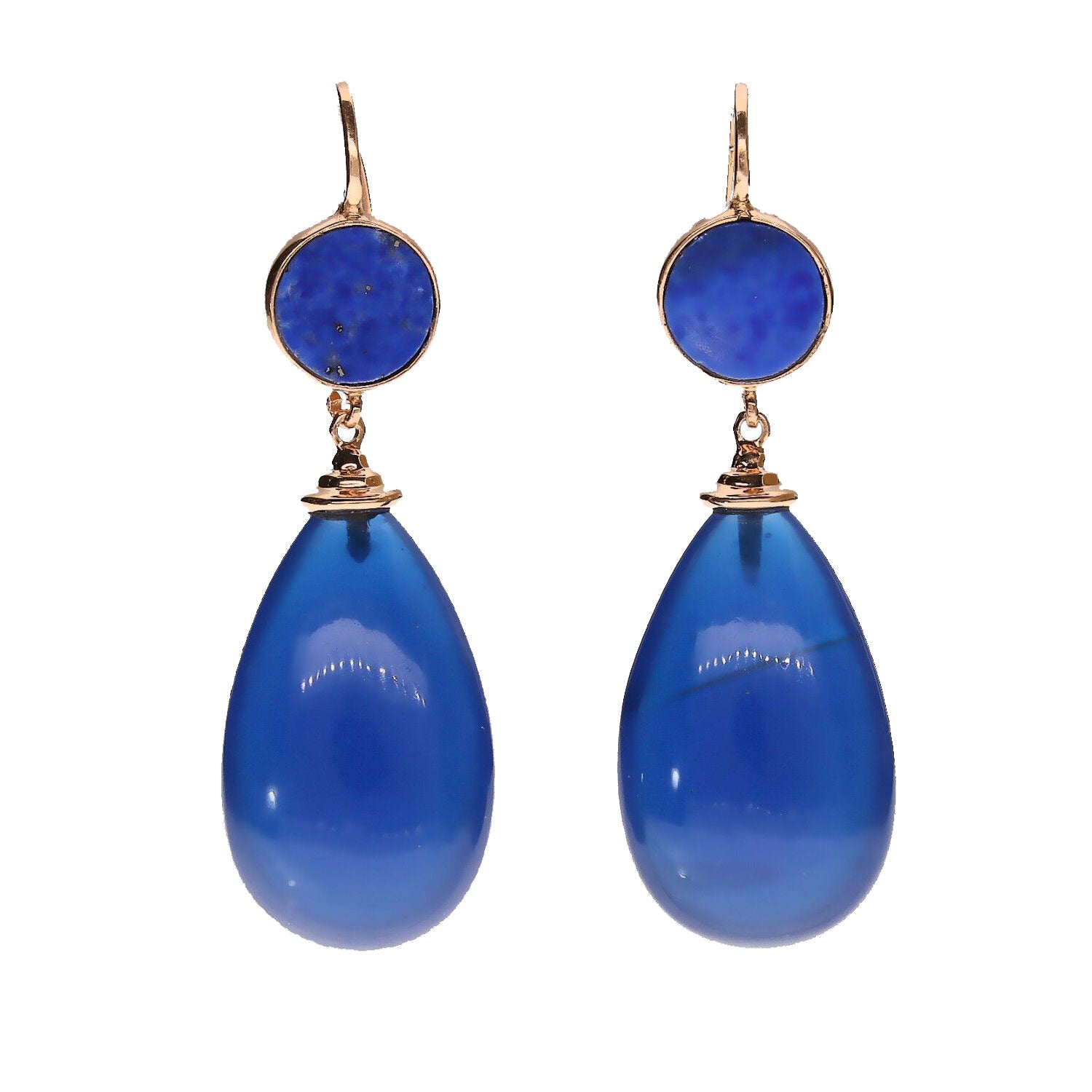 lapis lazuli and gold earrings