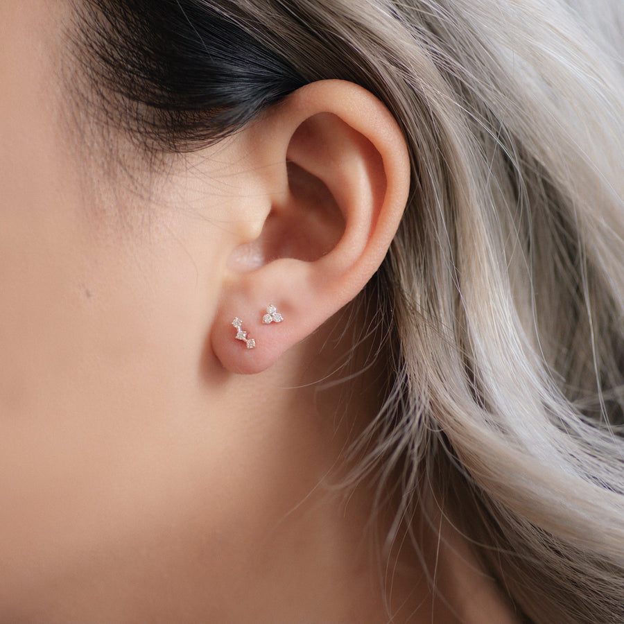 diamond tragus ear piercings