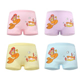 4 Pcs/Lot Baby Girls Panties Cute Cat Cartoon Briefs Stretch Breathable Panties For Girl Kids High Quality Cotton Soft Underwear