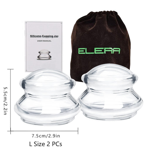 ELERA Silicone Cupping Therapy XL Size Sets, Professionally Chinese Ma —  Elera