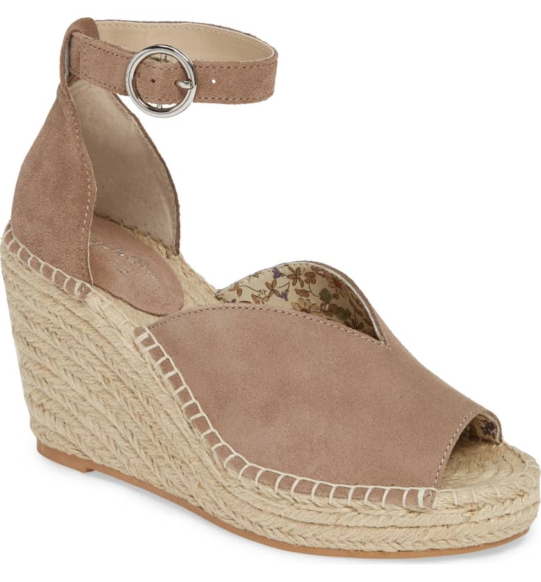 taupe espadrille wedges