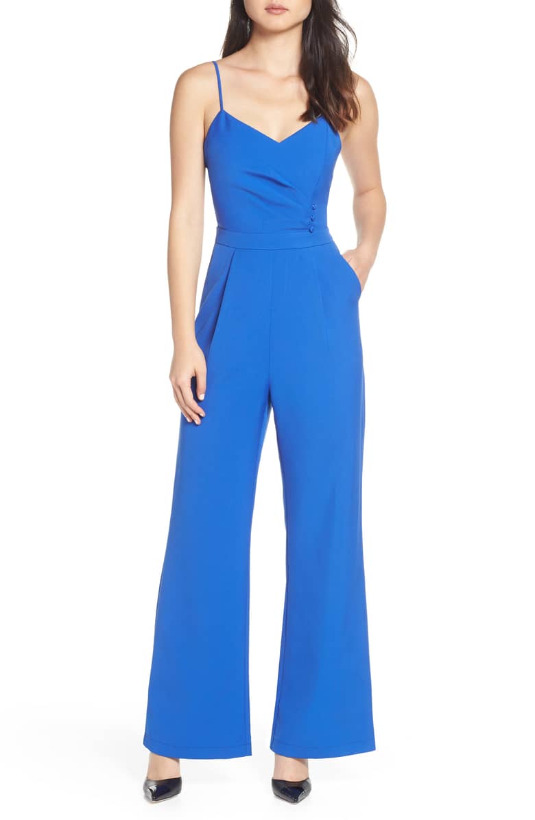 Tierney Persian Blue Pleated Jumpsuit – Lucy Rose