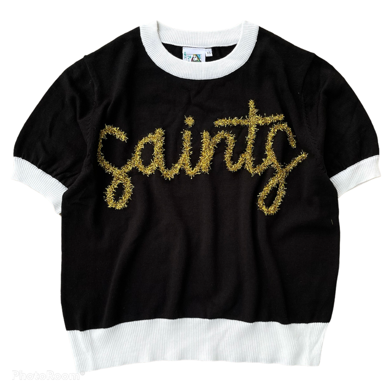 Saints Glitter Script S/S Sweater