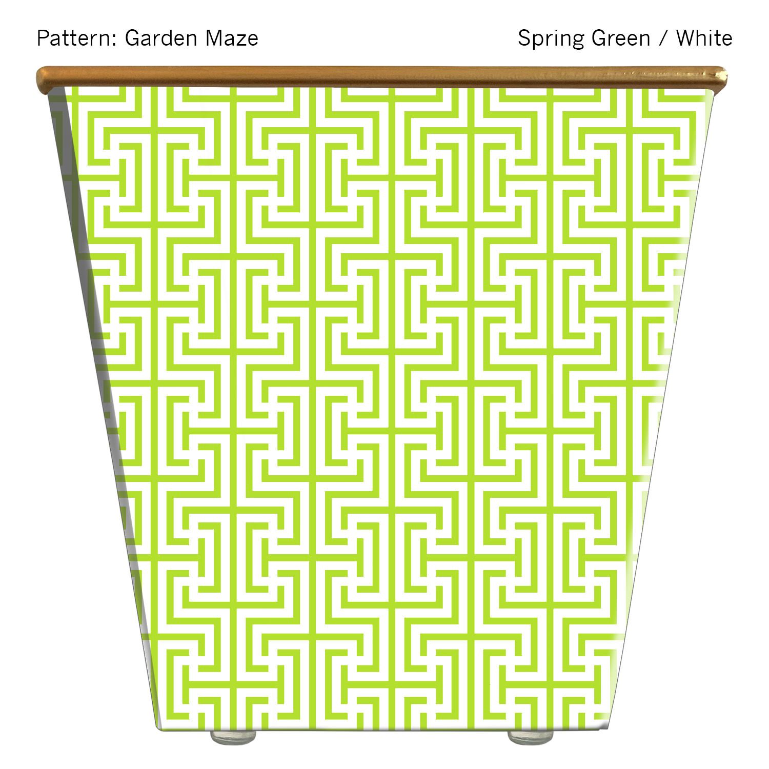 Garden Maze Spring Green Candle
