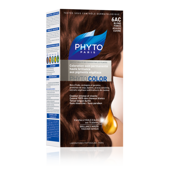 Phyto Color 6ac Dark Coppery Mahogany Blonde Cosmetics Online