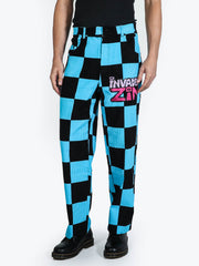 Kirby Green & Pink Checkered Corduroy Pants