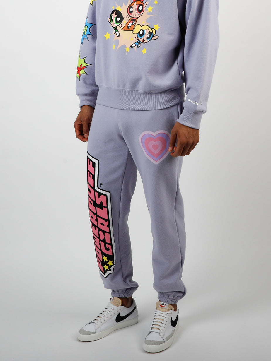 NGOrder x Powerpuff Girls White Jogger Sweatpants