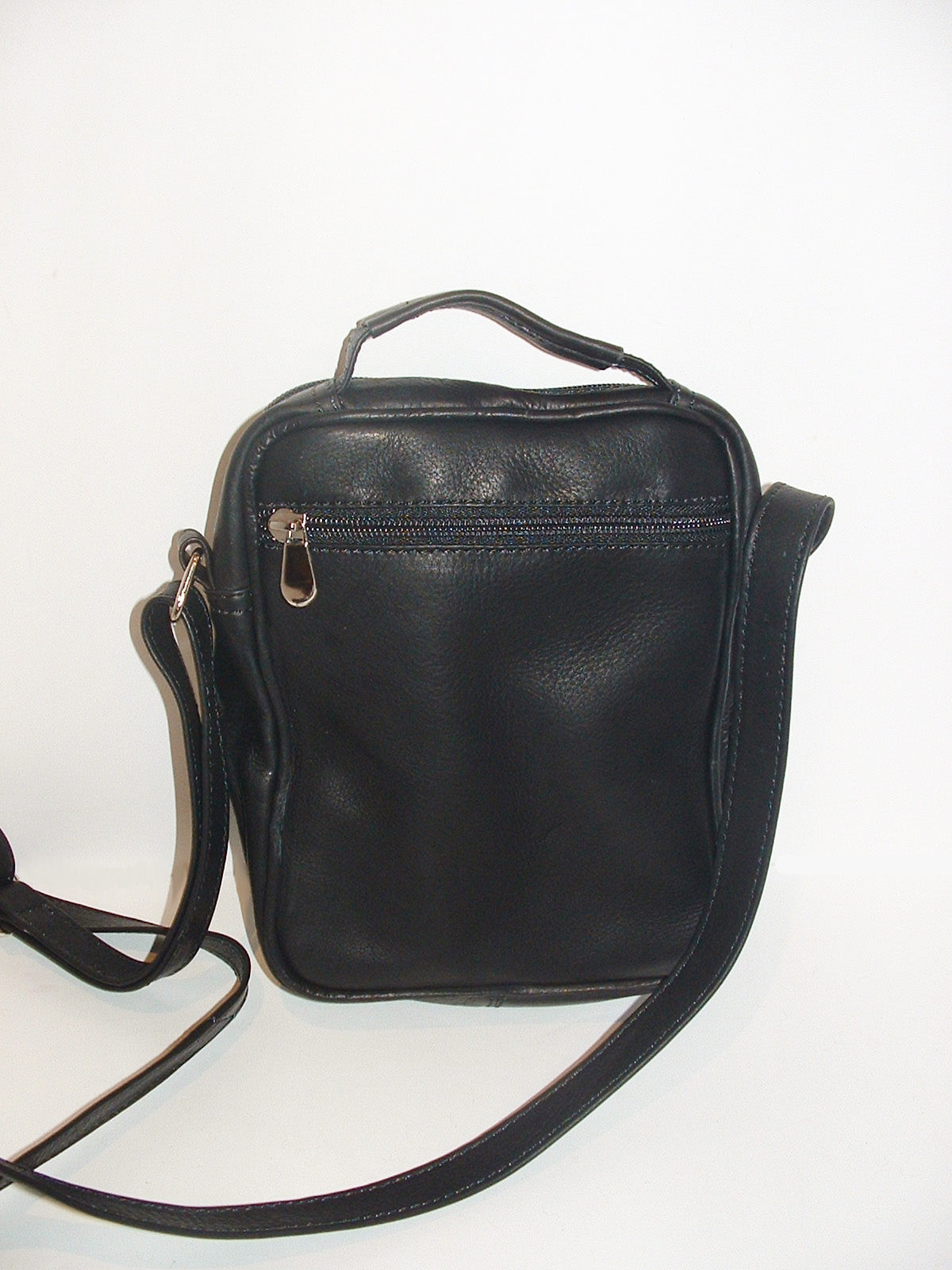 Small BLACK GENUINE LEATHER Crossbody Bag by Katz, Women&#39;s Small Leath – Katz Leather