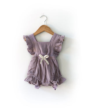 Sofia Romper in Violet - Reverie Threads