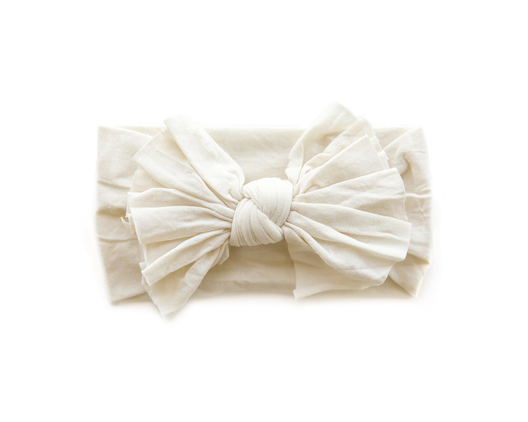 Hot Mess Nylon Headband in Ivory