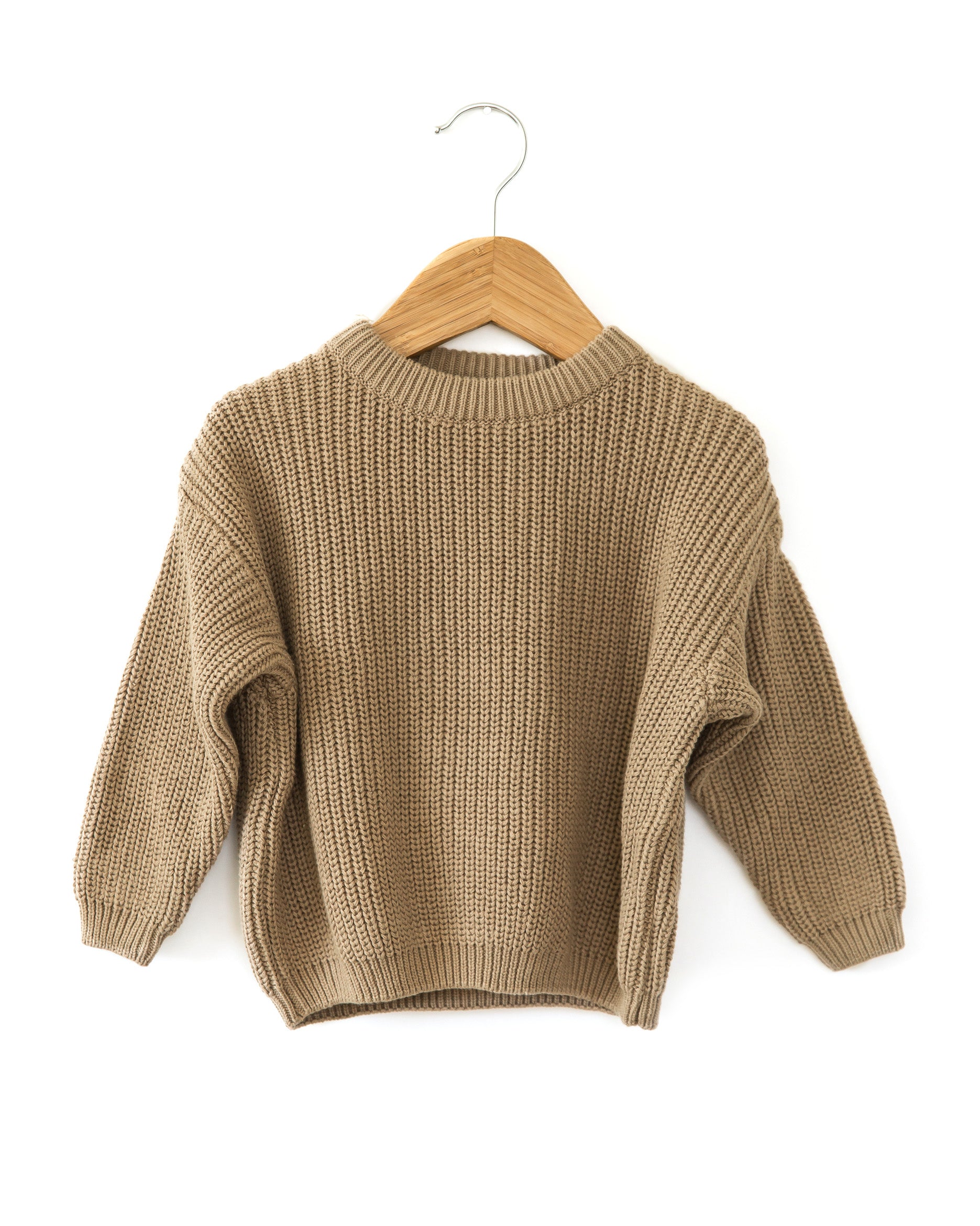 Tansy Knit Sweater in Brown