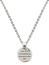 Women's Circle Cross Necklace - Let Everything Be Done In Love