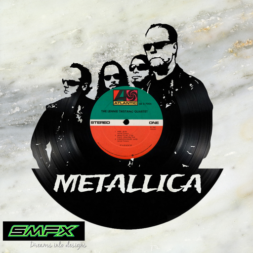 METALLICA Vinyl Record Clock