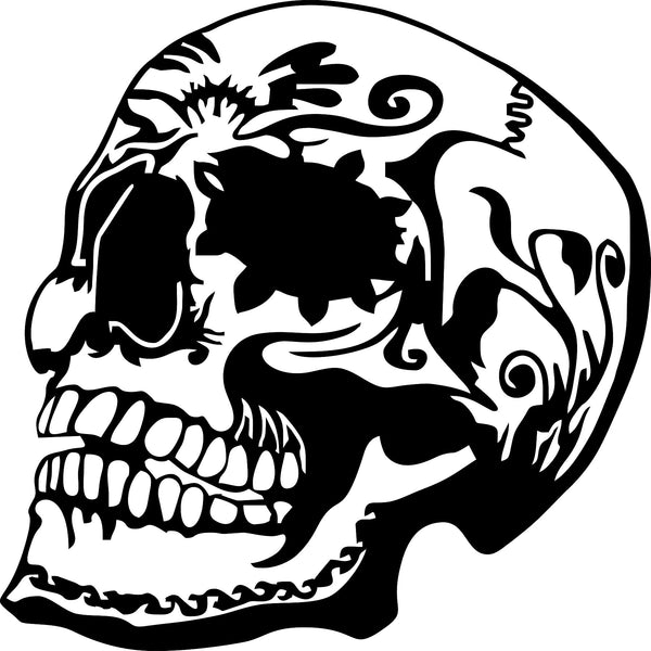 skull-6 Laser Cut Vinyl Record artist representation – SMFX Designs