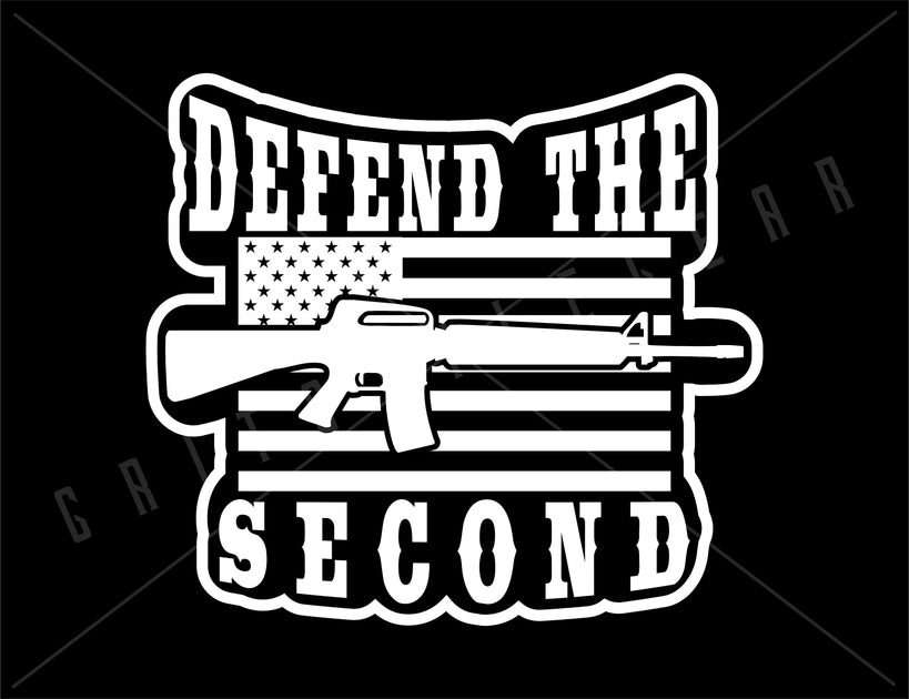 Defend The 2nd Second Amendment Vinyl Decal | Grit Style Gear – Grit ...