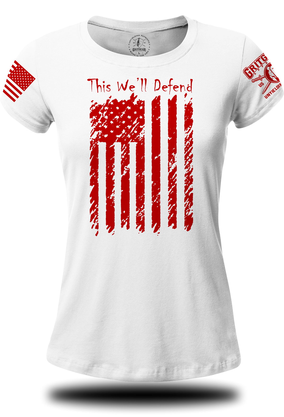 This We'll Defend Flag WTee | Grit Gear Apparel