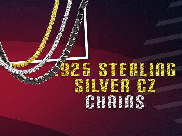 .925 Sterling Silver CZ Chains