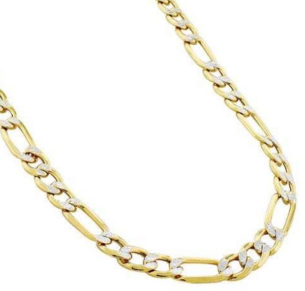 10K Yellow Gold Diamond Cut French Rope Chain Lightweight – HipHopBling