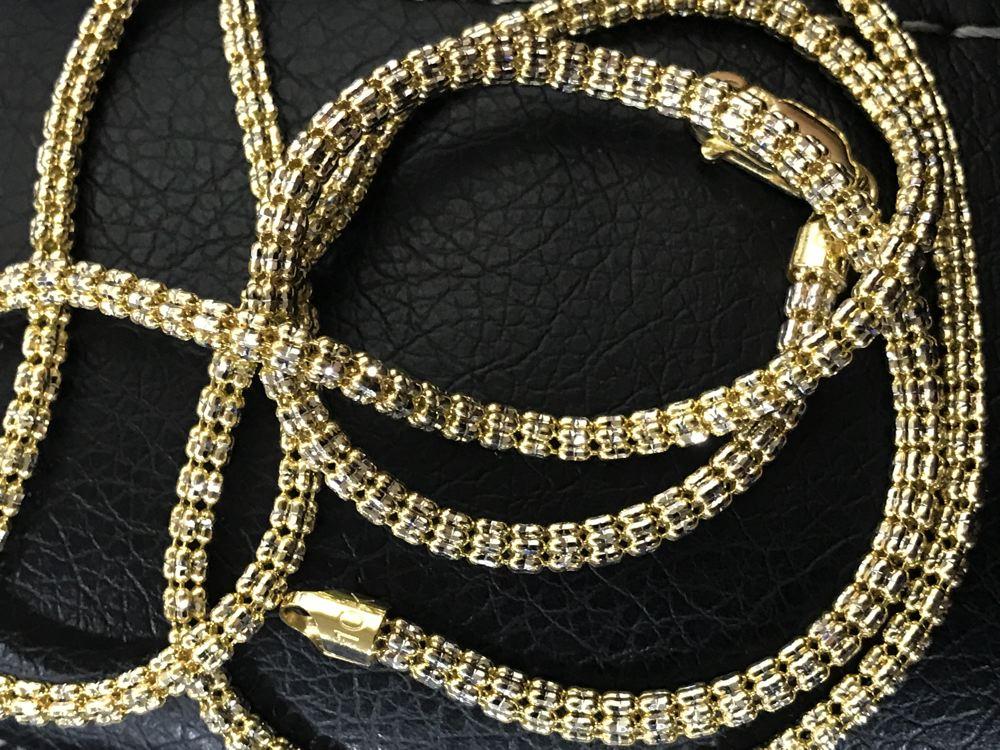 10K Yellow Gold Ice Diamond Cut Chain