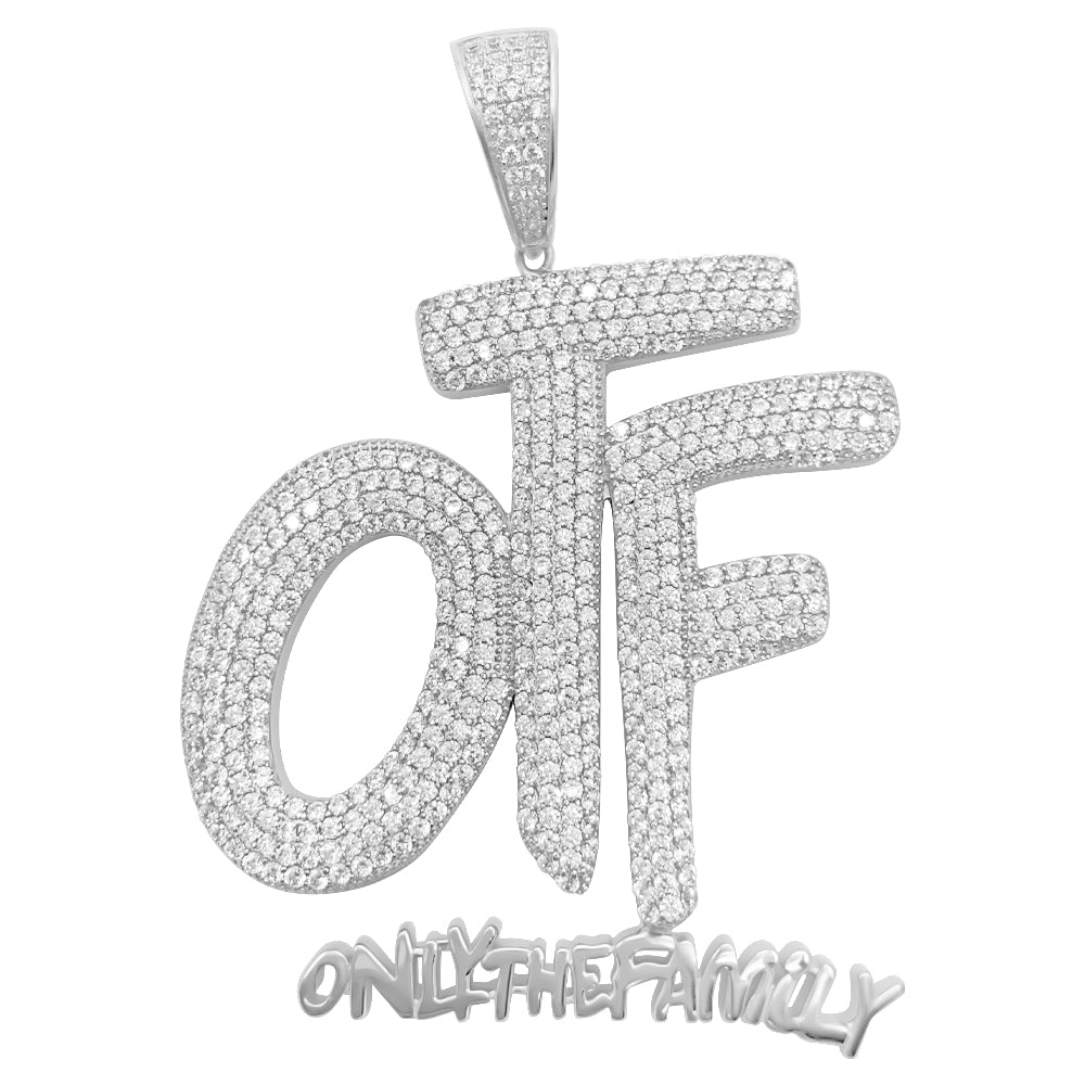 .925 Silver OTF Only The Family CZ Iced Out Pendant
