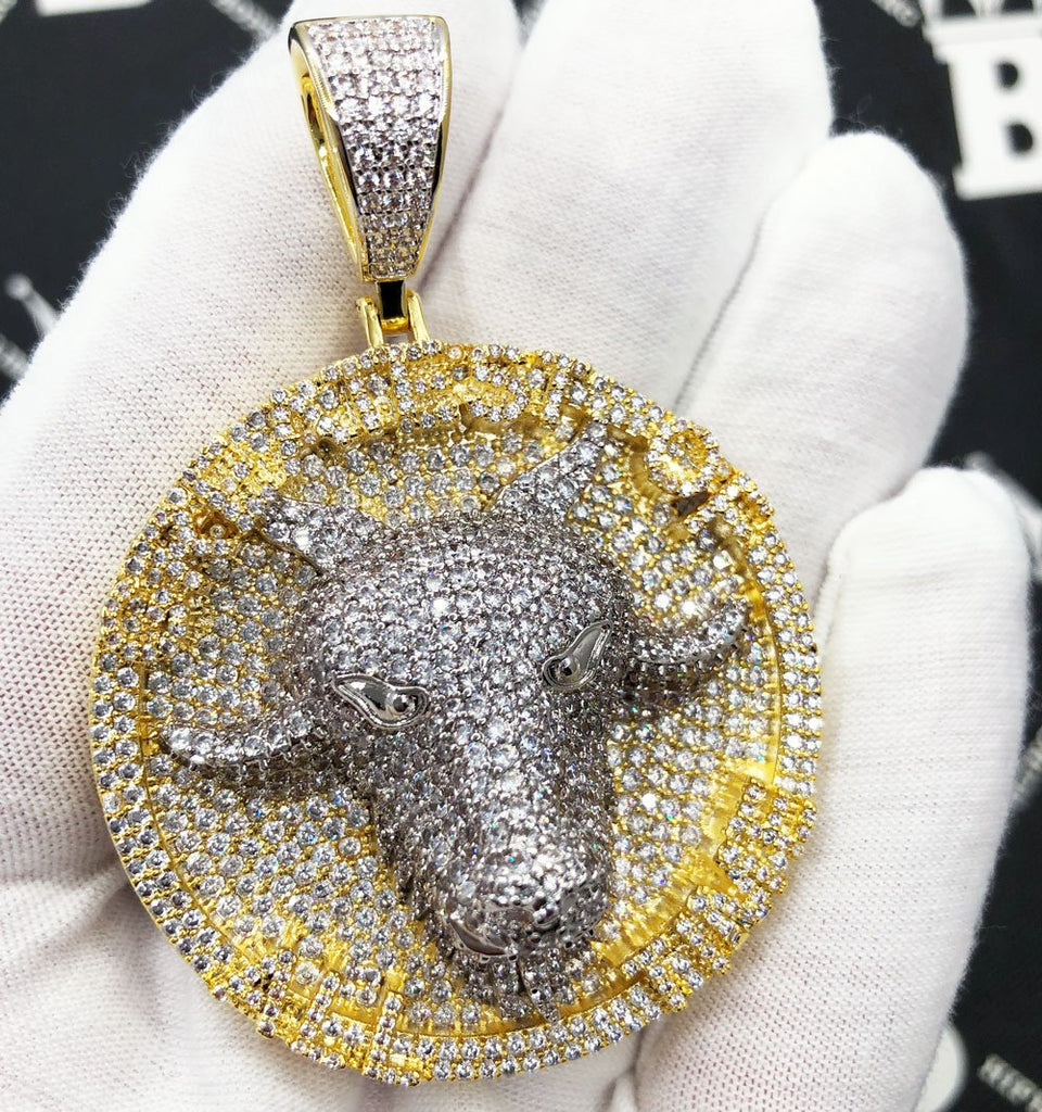 Hip Hop 5A+ CZ Stone Paved Bling Iced Out Snake Lightning Pendants