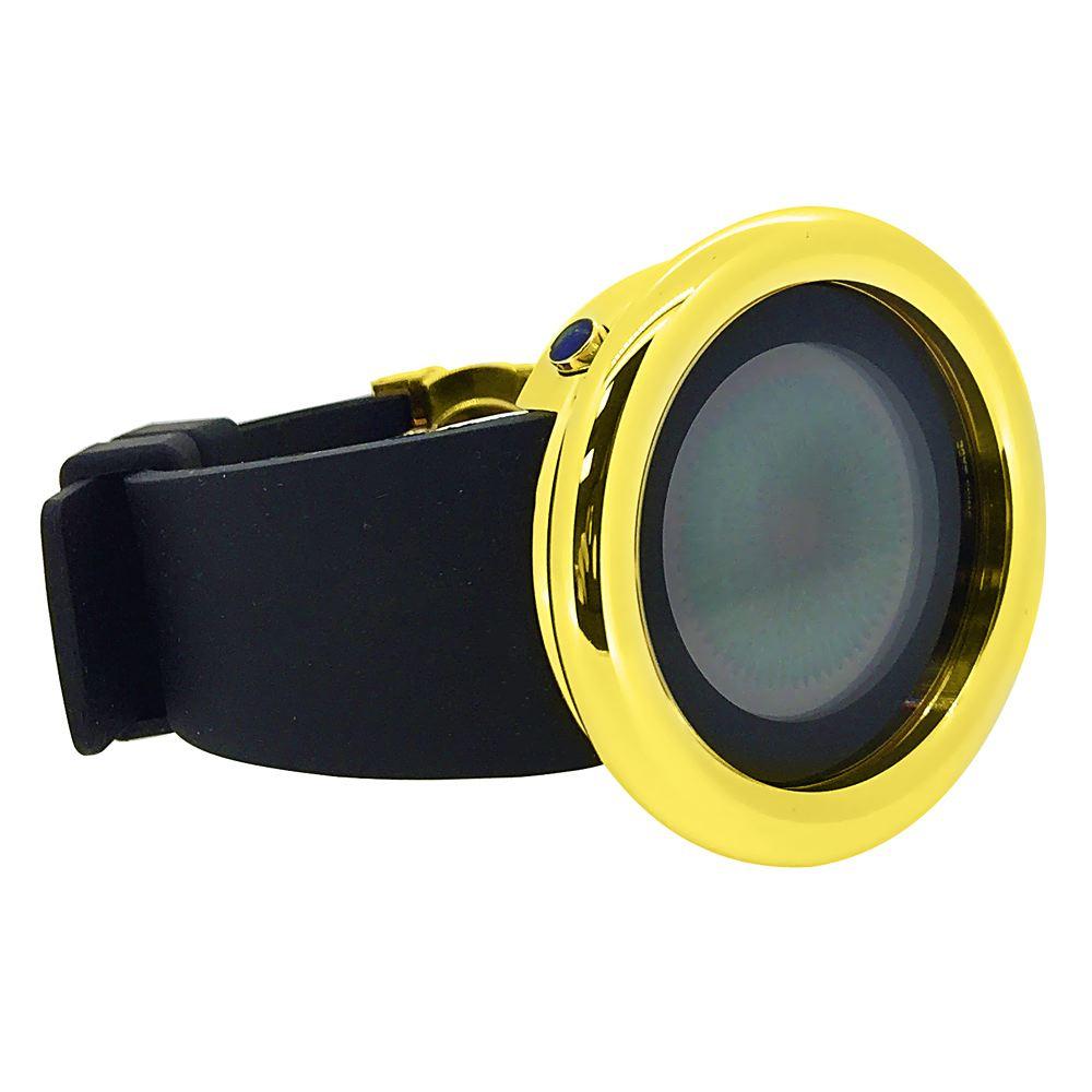 Gold Polished Bezel Custom Digital Designer Watch