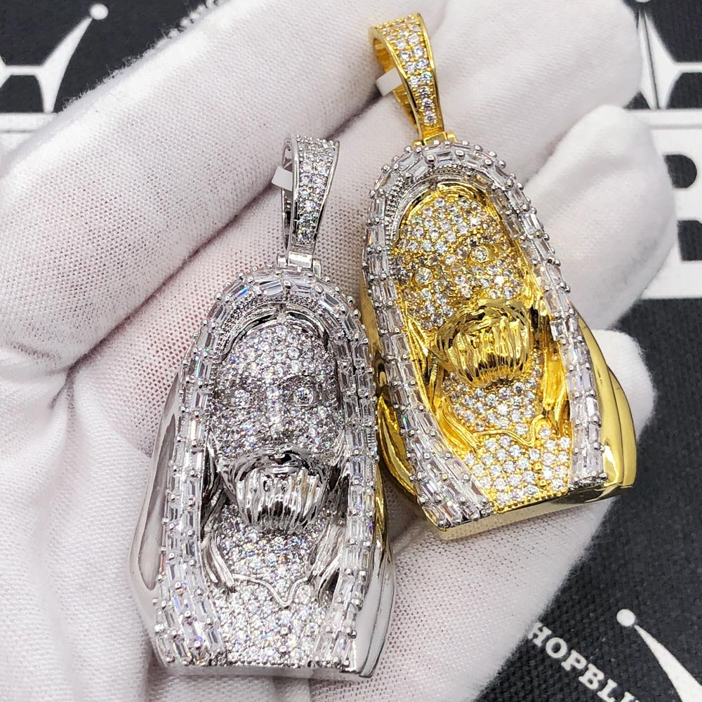 Baguette Jesus Piece Hip Hop CZ Iced Out Pendant – HipHopBling