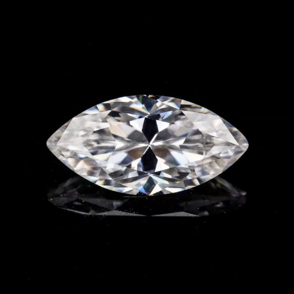 Marquise Cut Certified Moissanite Loose Stone VVS D