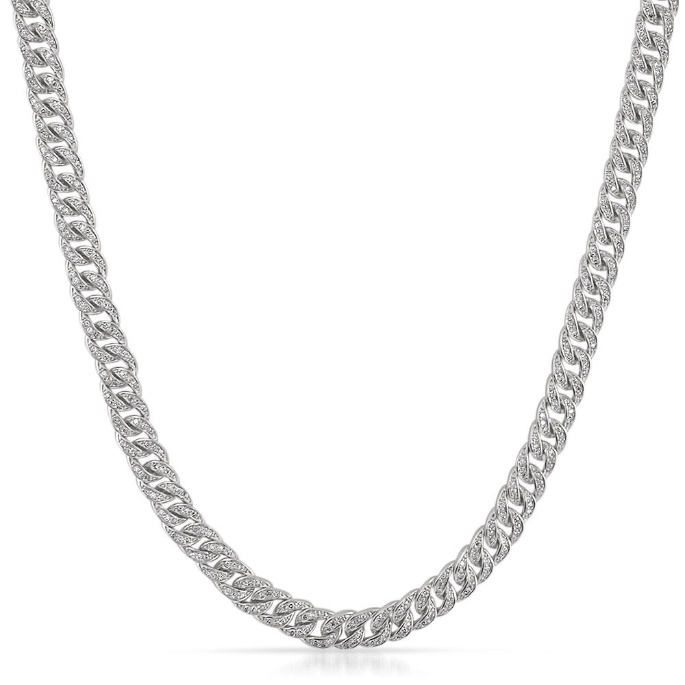 Moissanite 6MM Cuban Iced Out Chain .925 Sterling Silver - HipHopBling product image