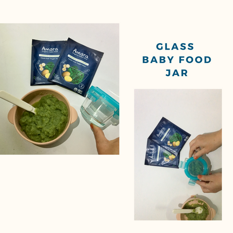 WeeSprout Glass Baby Food Containers