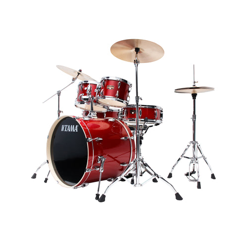 TAMA IP52H6W-BRM Imperialstar Drum 5-Piece Drum Kit w/Hardware, Burnt Red Mist