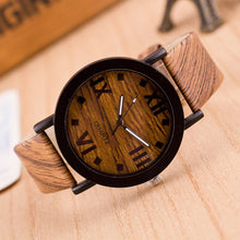 Vogue Roman Numeral Wood Wrist Watch