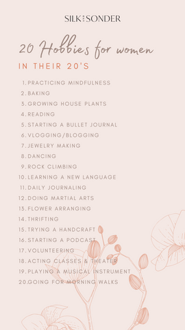 Free List of Hobbies for women and men to try out