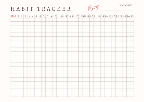 monthly habit tracker  Postcard for Sale by Taylersmaterial