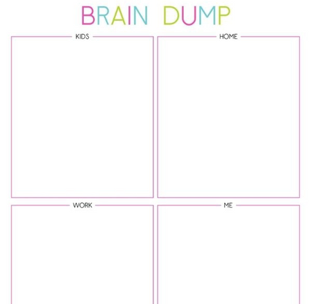 brain template printable