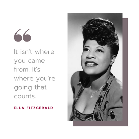 ella fitzgerald quote card for bullet journaling