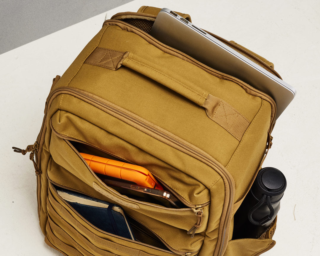 16" padded laptop sleeve on gym backpack