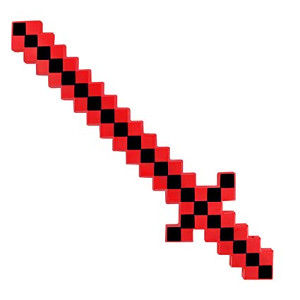 Minecraft Style Led Light Up Pixel Sword W Sound Fx Chikabellas