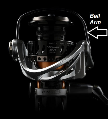 Spinning Reel, Grooves On The Bail - Rod & Reel building & repair