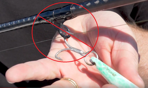 How to attach your jig to your rod