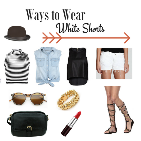 ways to wear white shorts