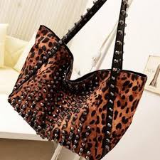 Leopard Studded Handbag
