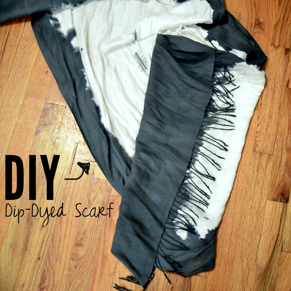 dip-dyed scarf