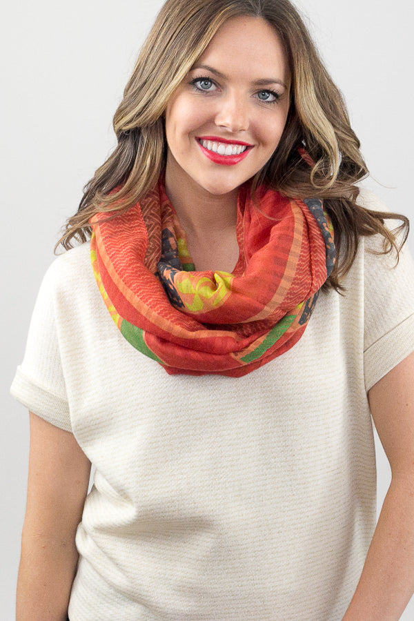 print infinity scarf